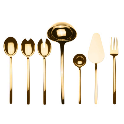 Due 7 Piece Stainless Steel Hostess Set