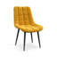NOVA MODERN VELVET DINING CHAIR PADDED SEAT METAL LEG KITCHEN -729267062