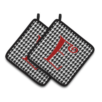 Cuisinier poignée Houndstooth