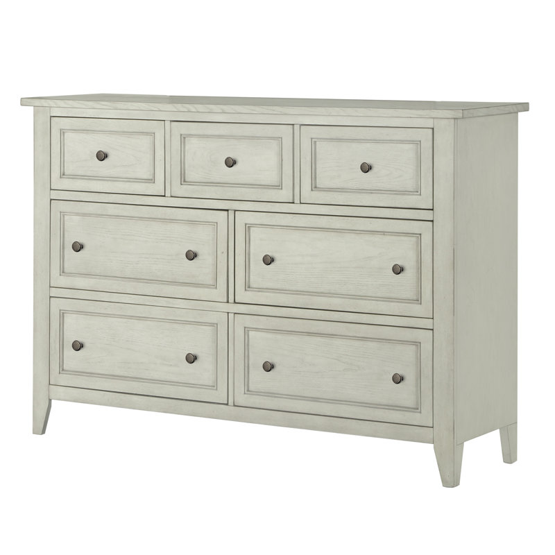 Aubrieanna 61'' W 7 - Drawer Dresser, Weathered White