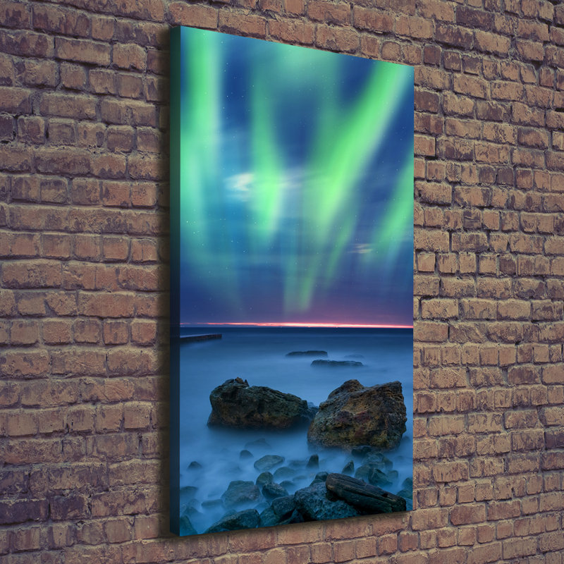 Aurora borealis 1 Piece Wrapped Canvas Wall Art