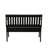 42" Black Solid Wood Storage Bench With Flip Top