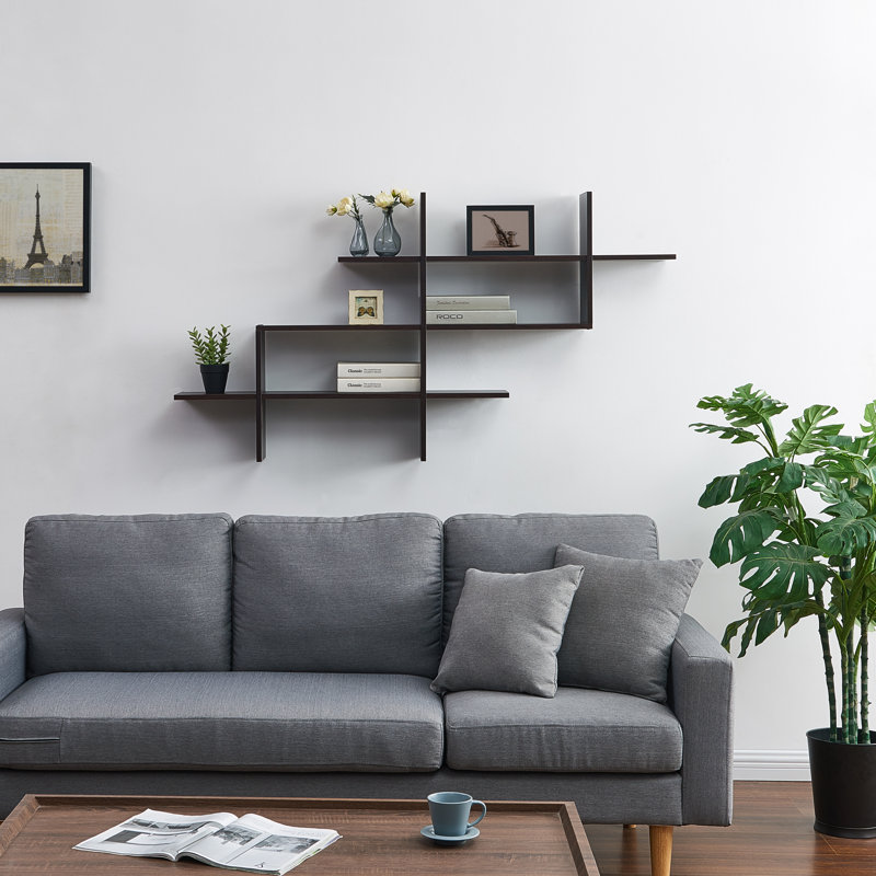 Rahn 3 Tier Accent Shelf, Walnut