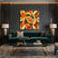 Fruit, melon persan brun, art mural sur toile