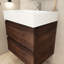 Meuble-lavabo simple 24 po avec plateau Kansiray-2126896354-2126896365
