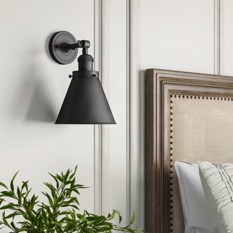 Applique murale à bras 1 lumière Estella, Bronze huilé, Bronze huilé, Ampoule DEL 6 watts Vinage