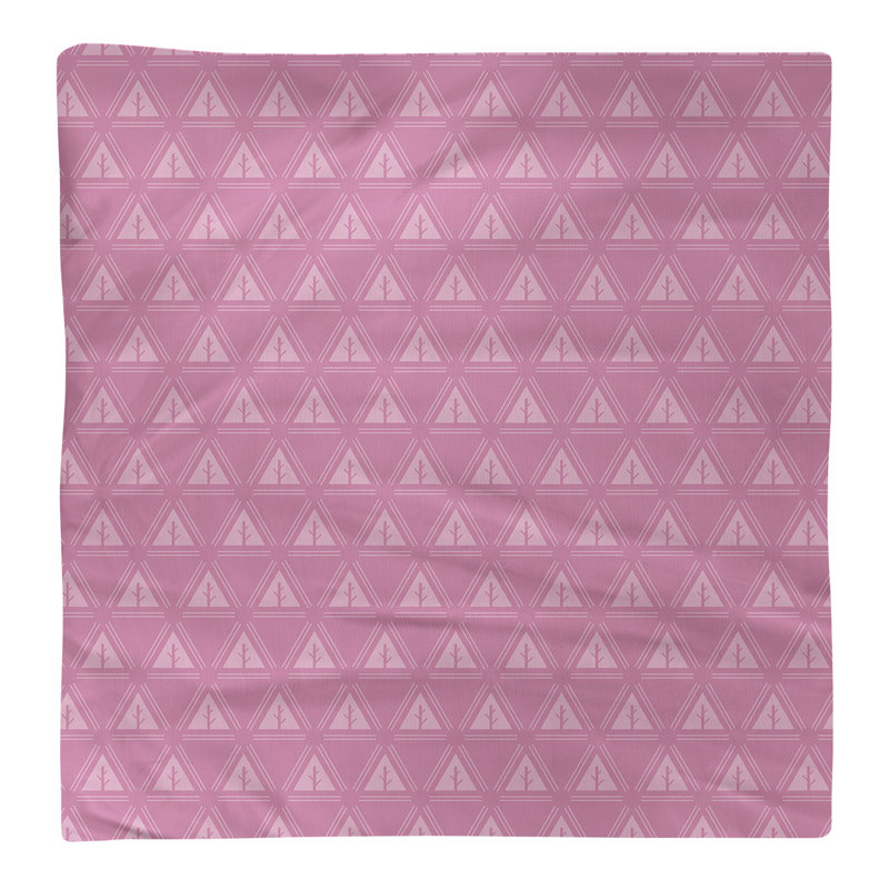 Serviette de coton à arbre minimaliste deux couleurs Barbra, H 0,1 po x l 22 po x P 22 po, Rose, Sergé de coton