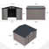 10 ft. W X 8 ft. D Metal Storage Shed