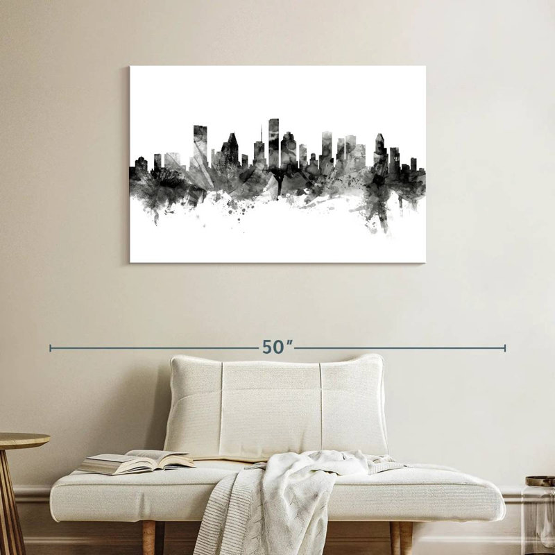 Skyline de Houston, Texas, États-Unis Sirci, H 26 po x l 39 po