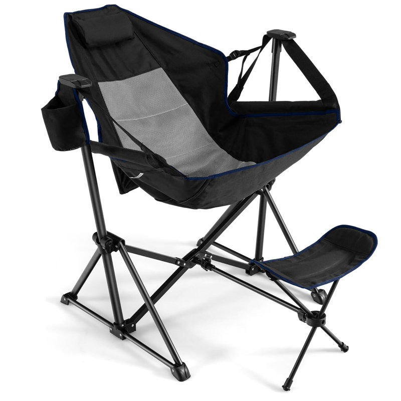 Nozomi Folding Camping Chair, Black