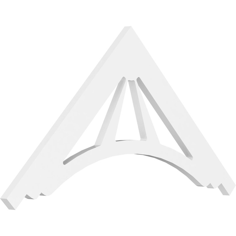 Stanford Architectural Grade PVC Gable, 18" H x 36" W x 1" D, 12/12
