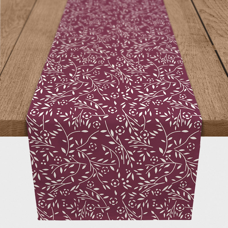 Chemin de table Danazia, P 16 po x L 72 po, Mauve