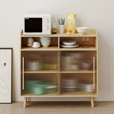 Buffet en bois manufacturé Burlywood