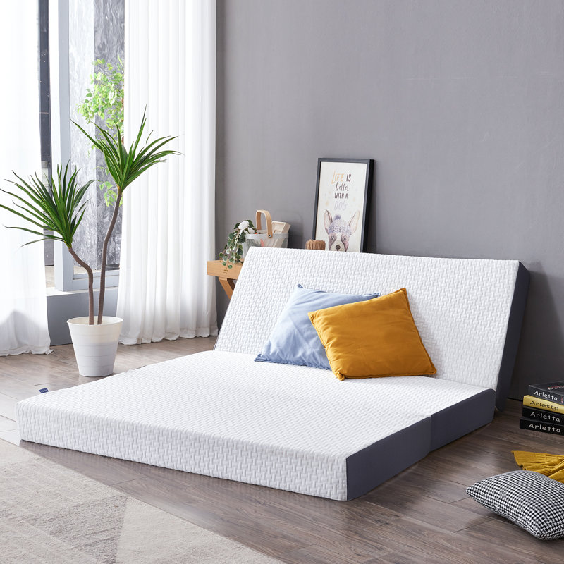 Inofia 15cm Folding Memory Foam Mattress, Guest Folding Mattress with Washable Cover, Kingsize (5')