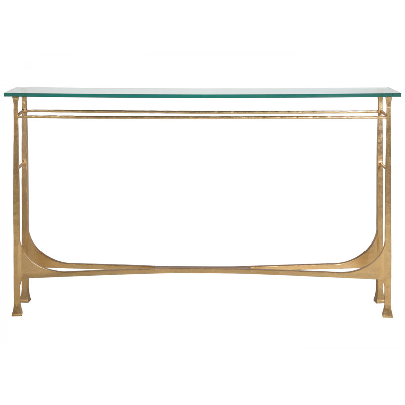 Console en métal Designs Bruno, Feuille d'or