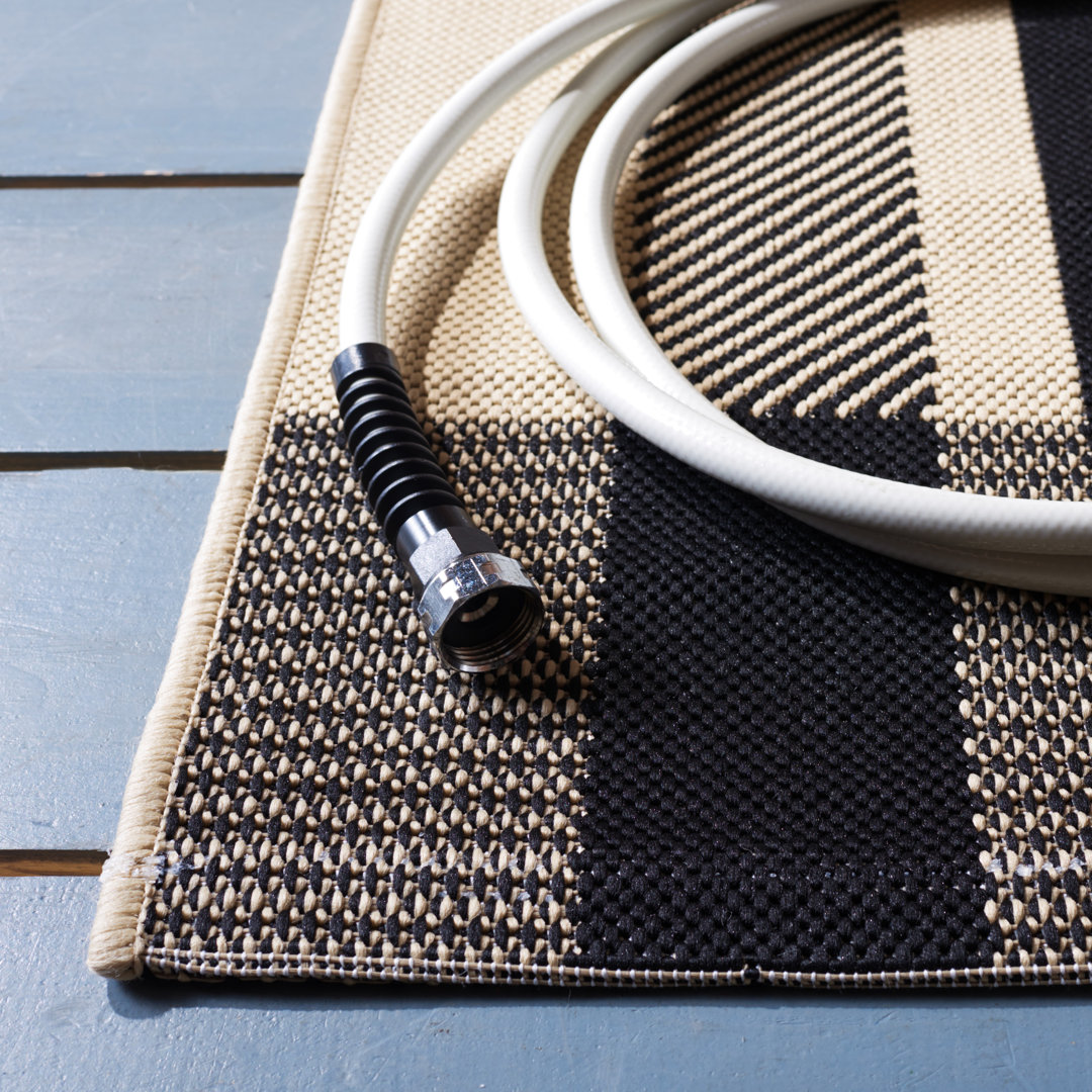 Andish Plaid Indoor / Outdoor Area Rug