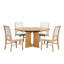 Ensemble de table de salle à manger Premium Premium en bois massif avec plateau extensible et chaises rembourrées-1321683790