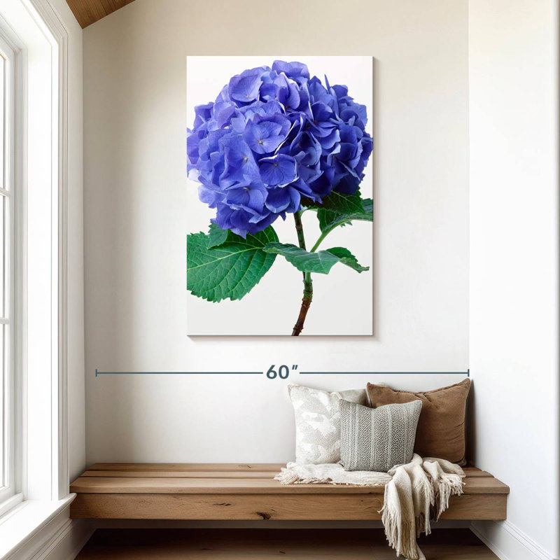 Harnek Blue Hydrangea Flowers, 45" H x 30" W