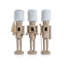 Ortwin Resin Nutcracker Figurines with  Hat, Set of 3