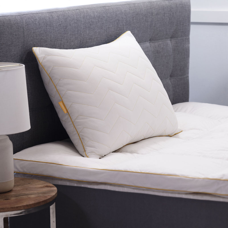 Simmons Prime Feather Cooling Herringbone Pillow, King