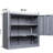 29.96" H Gray Metal Garage Cabinet With Door, Wall - Mounted Storage For Basements, Warehouses, Kitchens, Flexible Design, Precise Hinge Steel Quick Setup, Shelf Customization