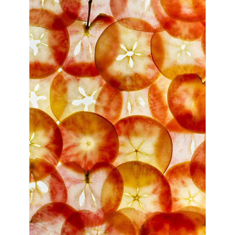 Harold Davis " Apple Slices " by Harold Davis, 31.2" H x 25.2" W , Black Framed Paper