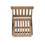 Ensemble rond en bois d'acacia massif pour 2 personnes de 28,75 po Glyndon Ensemble bistro long