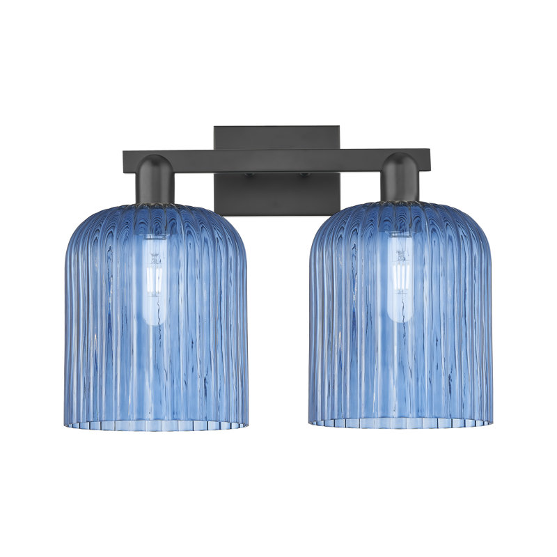 Bridal Veil 2 - Light Vanity Light, Bleu / noir mat