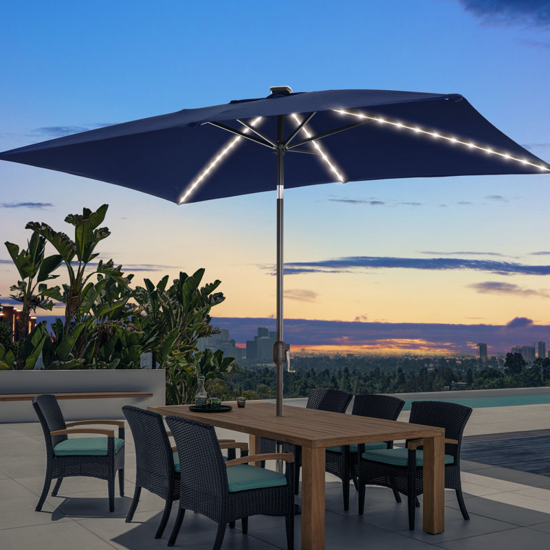 Parasol de marché Sabree 72 x 108, Noir foncé