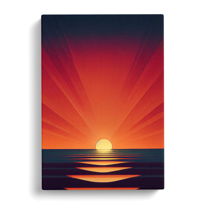 Aldous Sunset Minimalism Vol.1 - Wrapped Canvas
