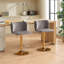 Tabourets de bar pivotants à hauteur réglable avec base plaquée or-1806434150