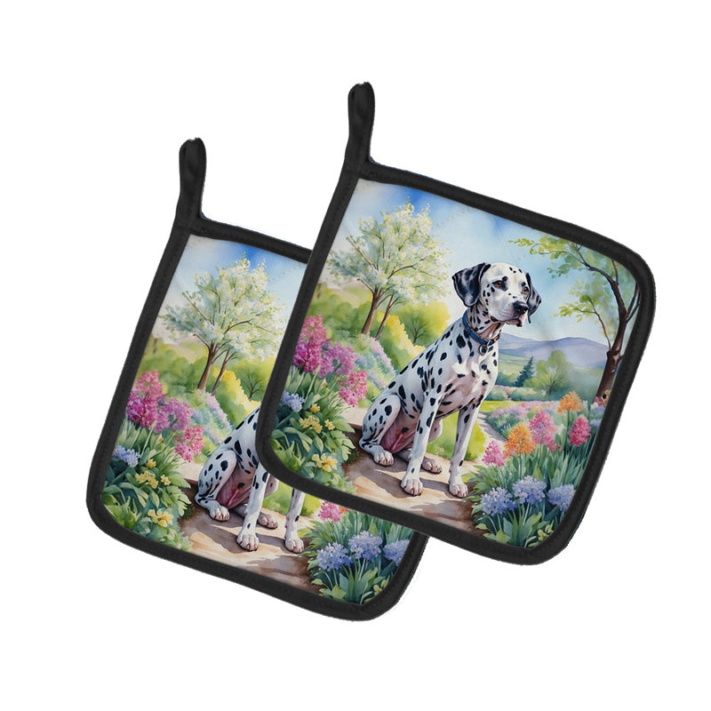 Caroline's Treasures Floral Polyester Potholder Set