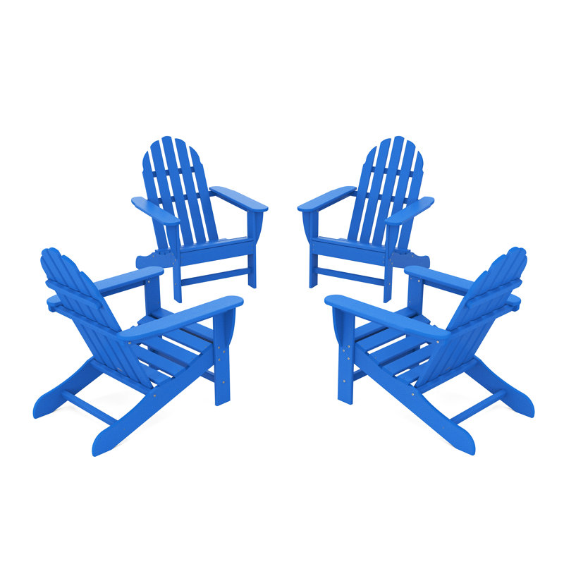 Ensemble de conversation classique Adirondack POLYWOOD, Bleu pacifique