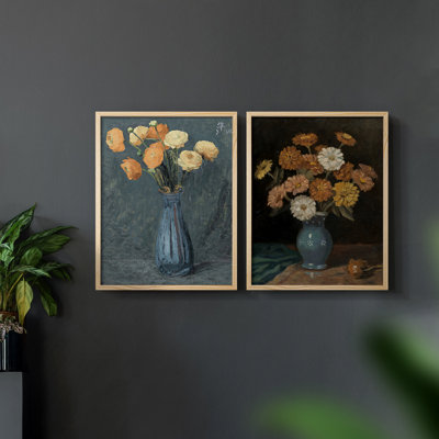 «Vintage Floral XXXVIII», 2 pièces
