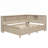 Sturdy Wood Daybed with Storage Shelves and 3 Drawers, Perfect for Farmhouse Style and Organized Living-191993380