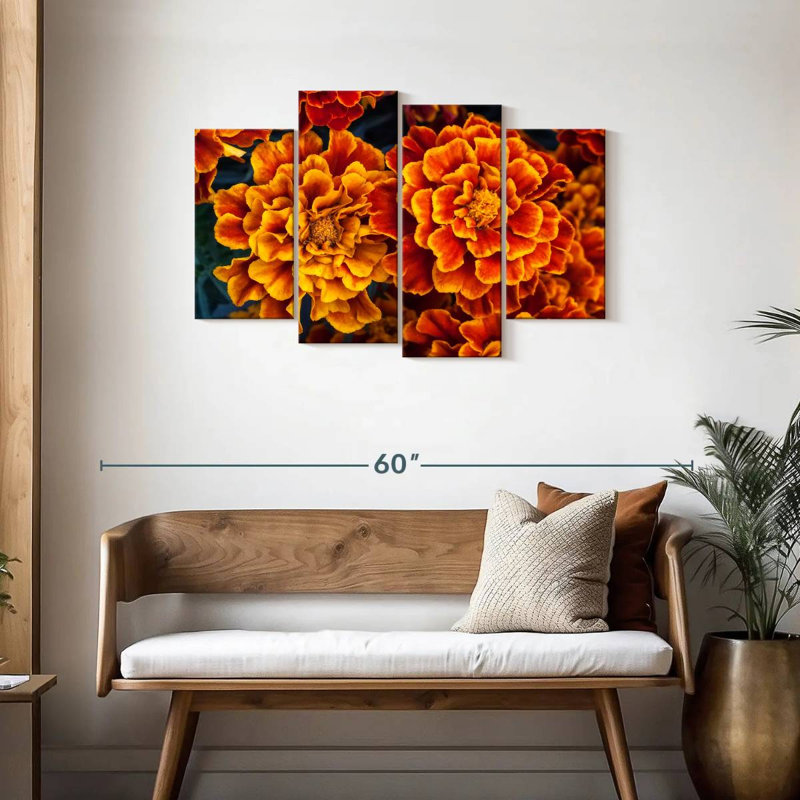 Fleurs de souci Harnek, H 27 po x l 43 po