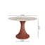 Table de salle à manger pour 4 à 8 personnes en bois massif et pierre frittée Kitchen Farmhouse-129889923-129889929