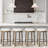 Bar Stools Set Of 2, 26 Inch Counter Height With 360° Swivel, Wooden Frame And Fabric Upholstered Seat, LIGHT OAK Finish, Stylish Kitchen Accent-2097397248-2097397253