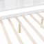 Lit double en bois avec lit gigogne, lit pour enfant avec tablette, blanc-160245133