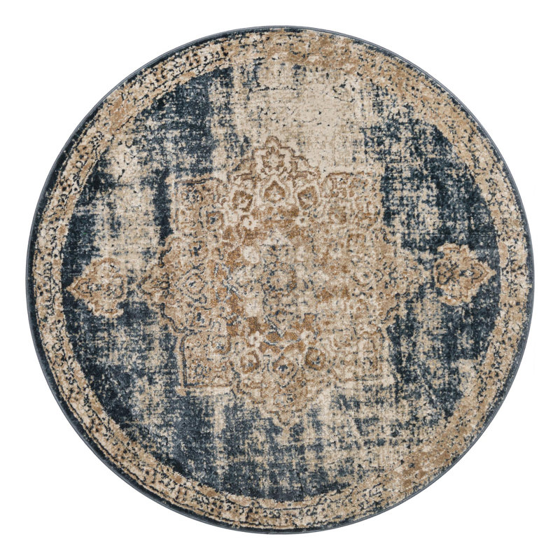 Arloa Oriental Indoor Rug, Round 5'3"