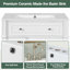 Meuble-lavabo de salle de bain avec lavabo en céramique, 30 po, armoire de rangement avec portes à fermeture en douceur et organisateur de porte-1578292587