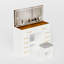 Bureau de meuble-lavabo 46 po avec 10 tiroirs, miroir de maquillage, tabouret, 3 modes d'éclairage, prise de courant, glissières silencieuses - grand port pratique éclairé pour chambre blanche, miroir personnalisable et charge