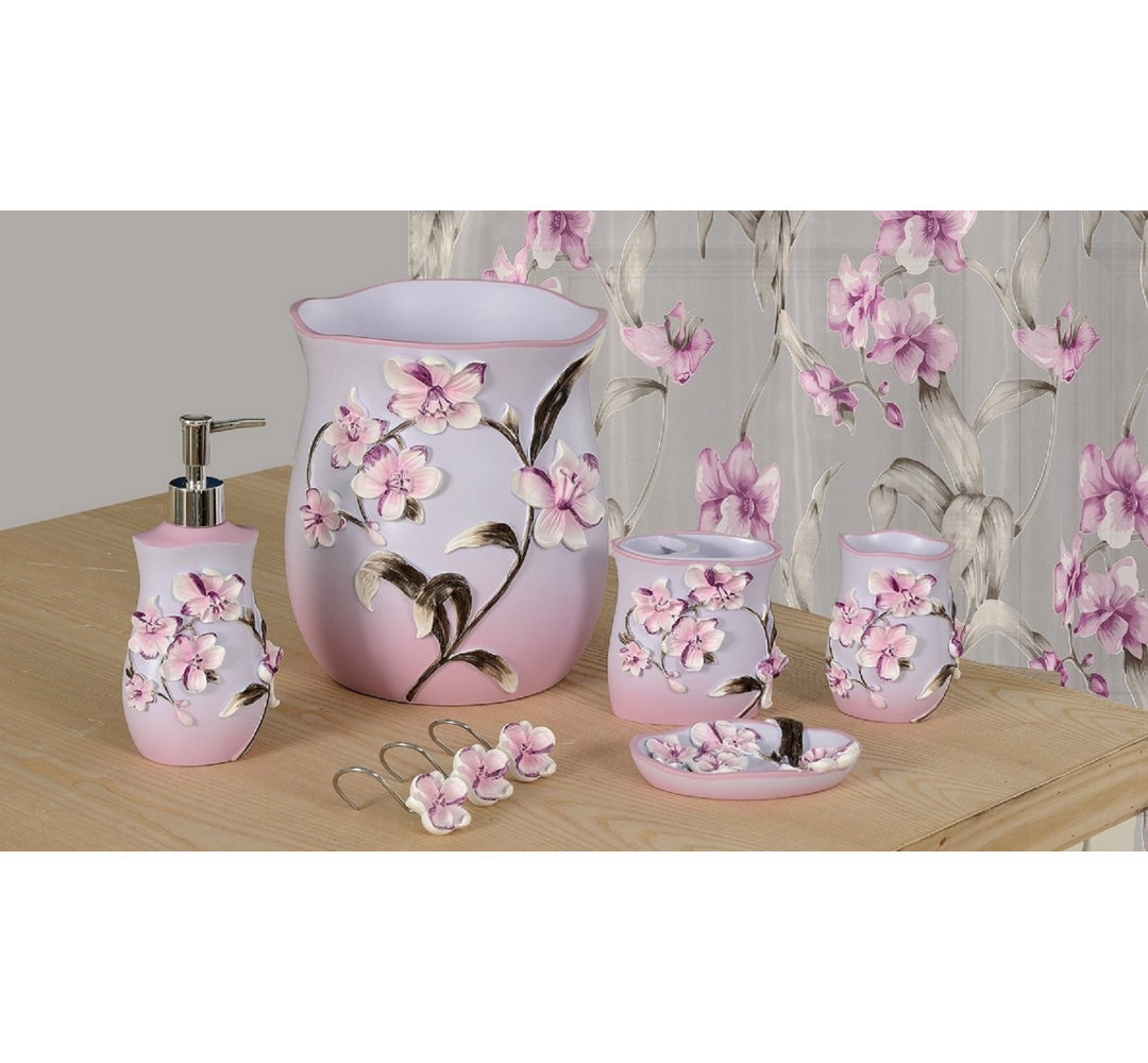 Janette Ceramic / Porcelain Bathroom Accessory Set House of Hampton®