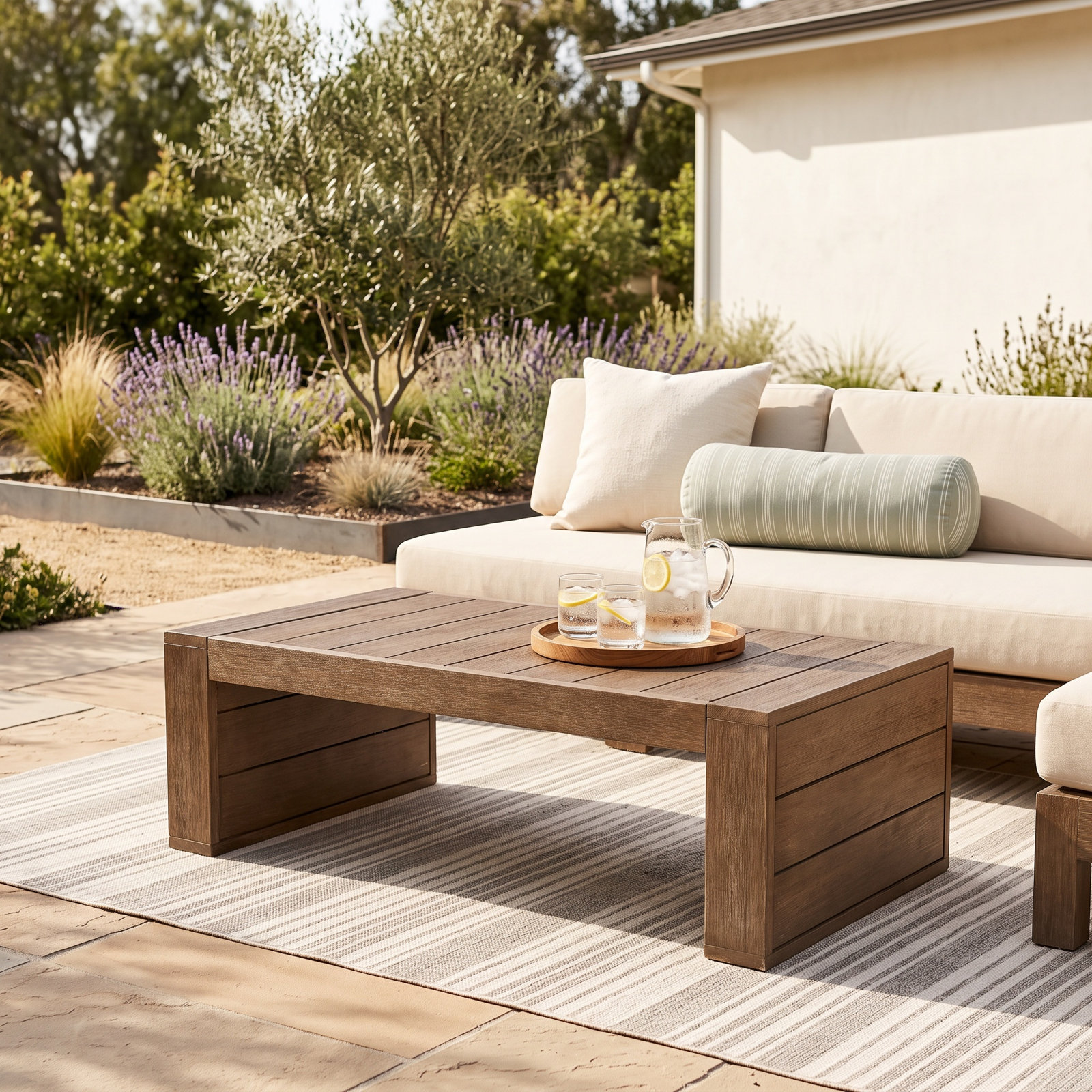 Westport 47" Eucalyptus Patio Table