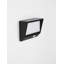 Black Integrated LED Outdoor Flush Mount