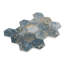 Feuille de mosaïque en porcelaine Splendor l 8,86 po x L 12,8 po