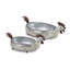 Ensemble de 2 pots de fleurs en acier Holahan