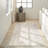 Machine Made Power Loomed Polyester Area Rug in Beige-87055270