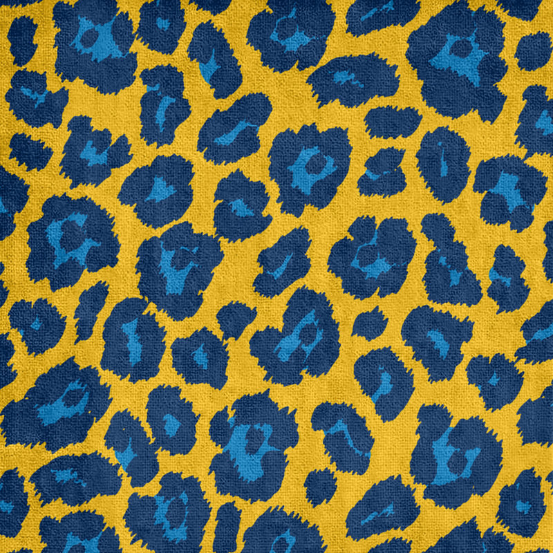 Lucida Bath Towel, Polyester/Cotton Blend, Gold/Powder Blue/Navy Blue