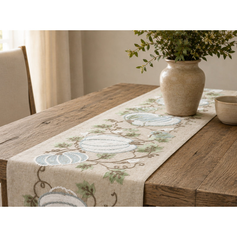 Trym Floral Thanksgiving Table Runner, 90" L x 15" W